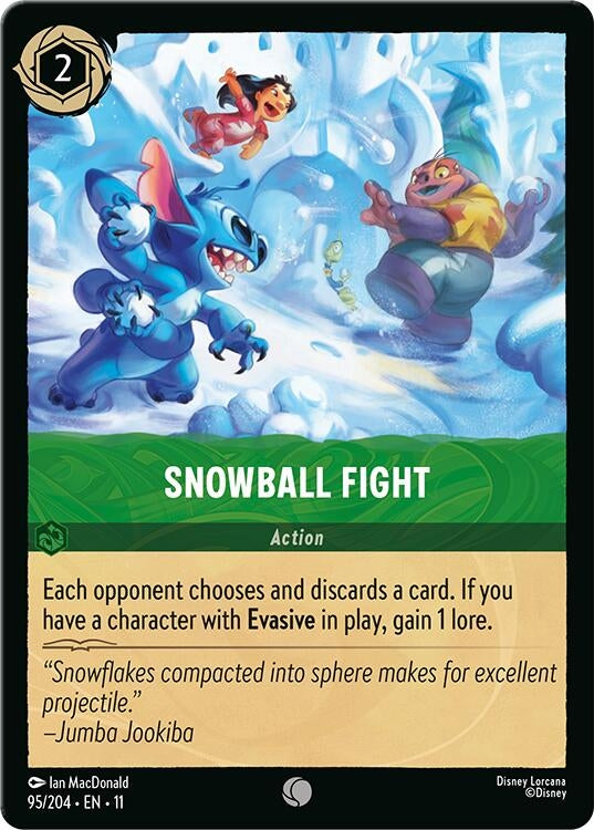 Image for Snowball Fight (95/204) [Winterspell] (Cold Foil) - Disney Lorcana