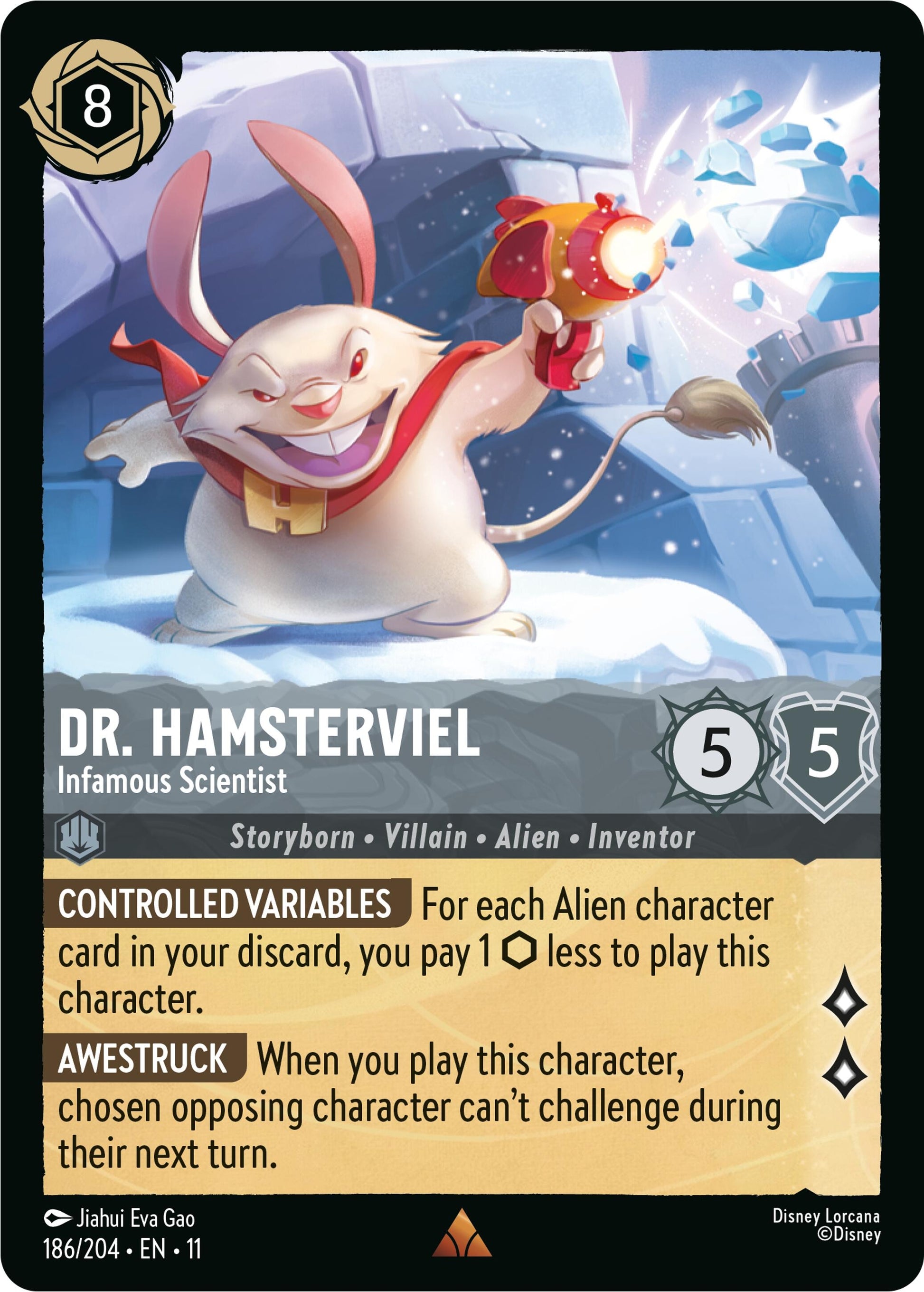 Image for Dr. Hamsterviel - Infamous Scientist (186/204) [Winterspell] - Disney Lorcana