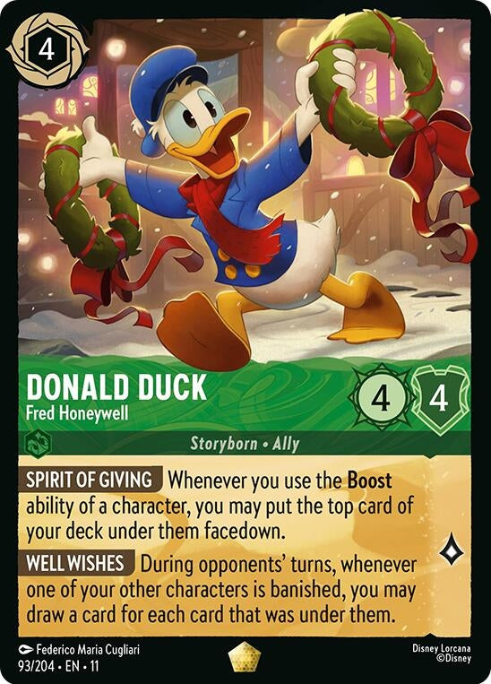Image for Donald Duck - Fred Honeywell (93/204) [Winterspell] (Cold Foil) - Disney Lorcana