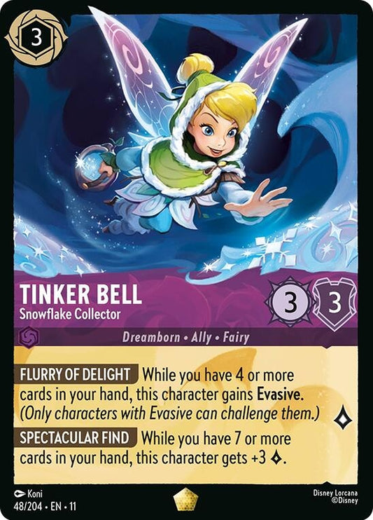 Image for Tinker Bell - Snowflake Collector (48/204) [Winterspell] (Cold Foil) - Disney Lorcana