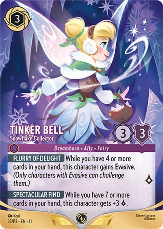 Image for Tinker Bell - Snowflake Collector (Store Championship Participant) (33) [Disney Lorcana Promo Cards] - Disney Lorcana