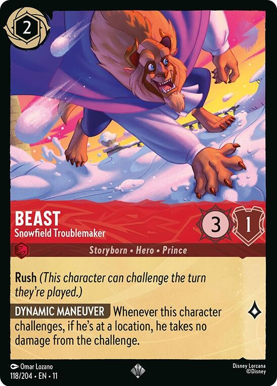Image for Beast - Snowfield Troublemaker (118/204) [Winterspell] (Cold Foil) - Disney Lorcana