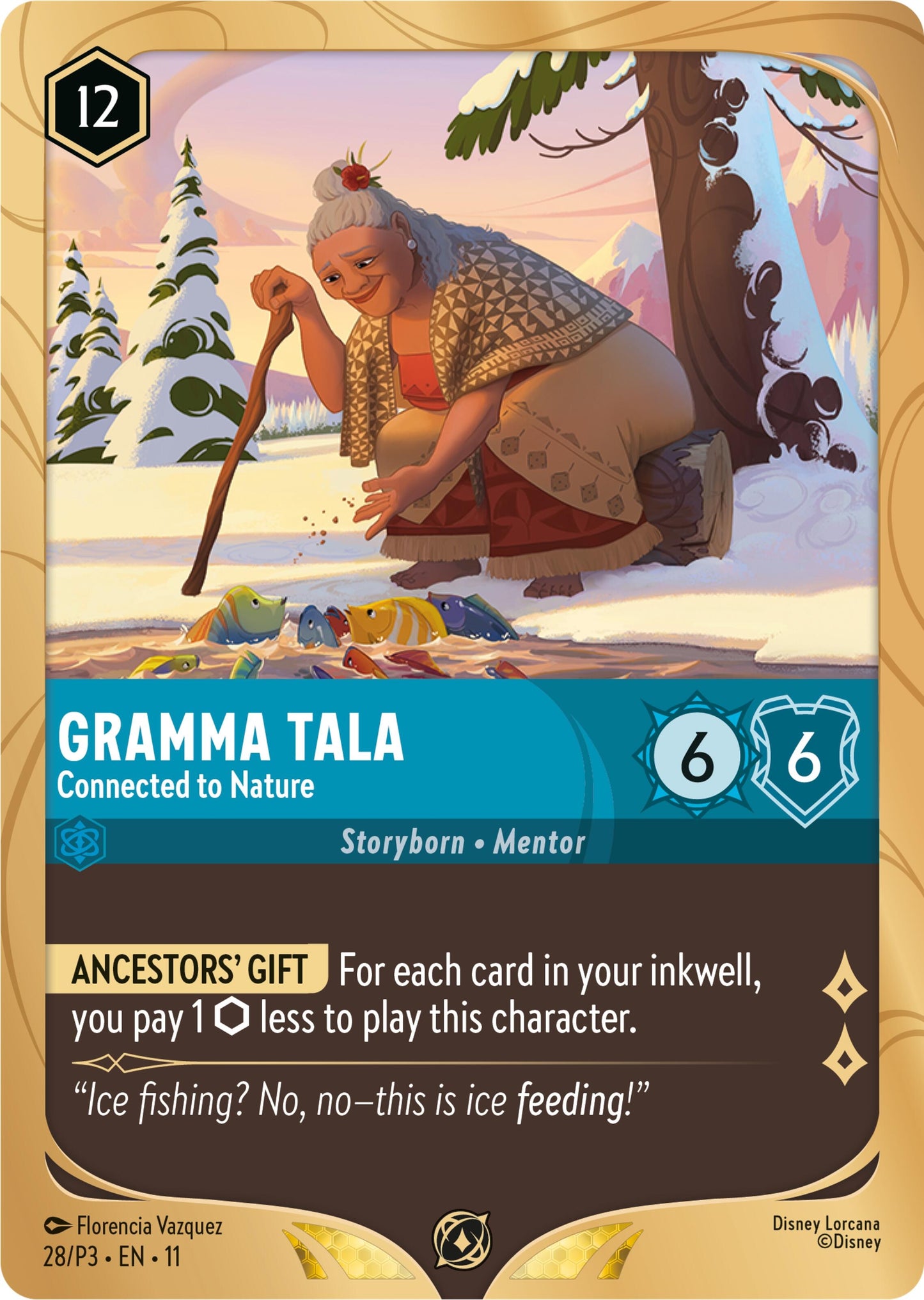 Image for Gramma Tala - Connected to Nature (28) [Disney Lorcana Promo Cards] (Holofoil) - Disney Lorcana