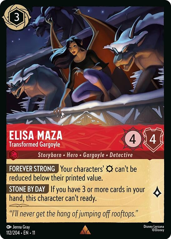 Image for Elisa Maza - Transformed Gargoyle (112/204) [Winterspell] - Disney Lorcana