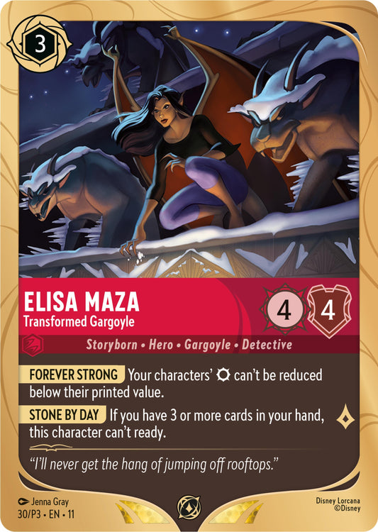 Image for Elisa Maza - Transformed Gargoyle (30) [Disney Lorcana Promo Cards] (Holofoil) - Disney Lorcana