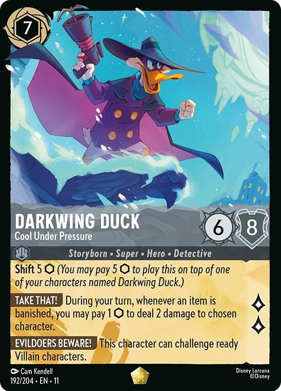 Image for Darkwing Duck - Cool Under Pressure (192/204) [Winterspell] (Cold Foil) - Disney Lorcana