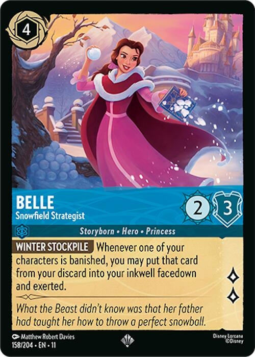 Image for Belle - Snowfield Strategist (158/204) [Winterspell] (Cold Foil) - Disney Lorcana