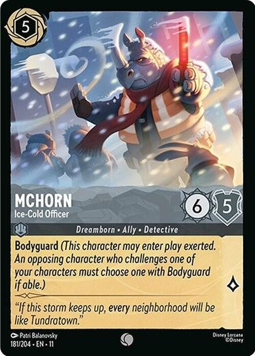 Image for McHorn - Ice-Cold Officer (181/204) [Winterspell] (Cold Foil) - Disney Lorcana