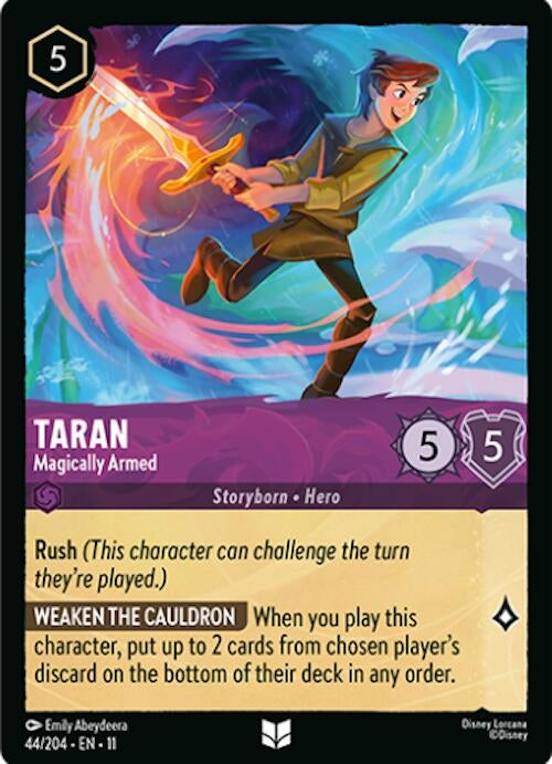Image for Taran - Magically Armed (44/204) [Winterspell] (Cold Foil) - Disney Lorcana