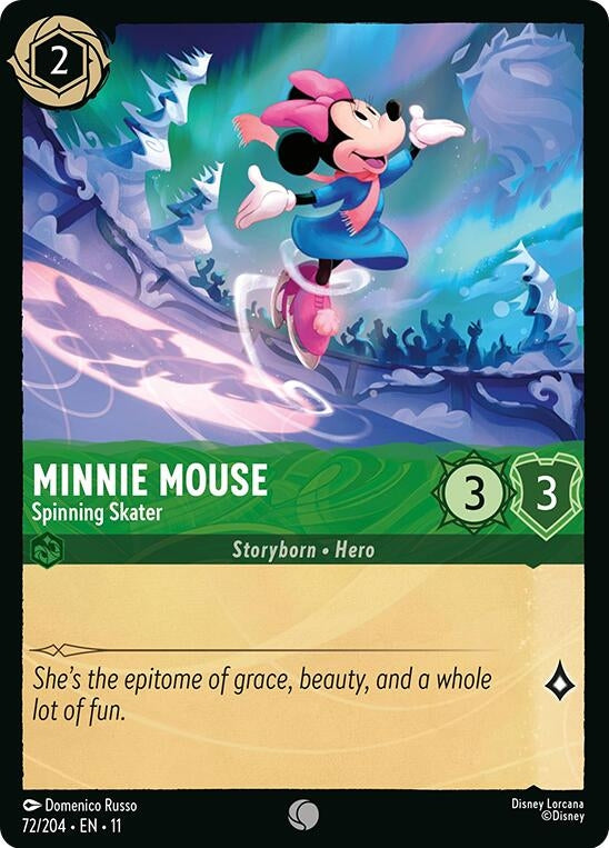 Image for Minnie Mouse - Spinning Skater (72/204) [Winterspell] (Cold Foil) - Disney Lorcana