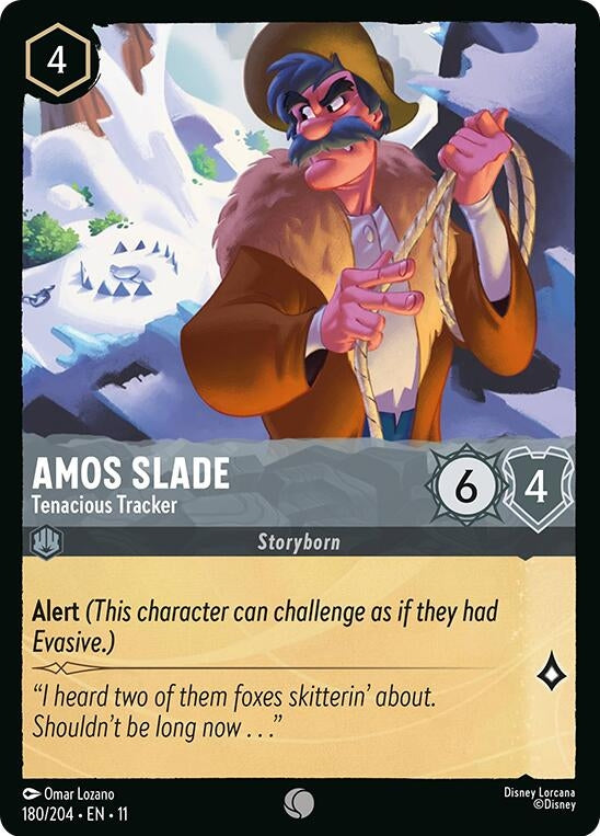 Image for Amos Slade - Tenacious Tracker (180/204) [Winterspell] - Disney Lorcana