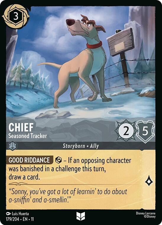 Image for Chief - Seasoned Tracker (179/204) [Winterspell] (Cold Foil) - Disney Lorcana