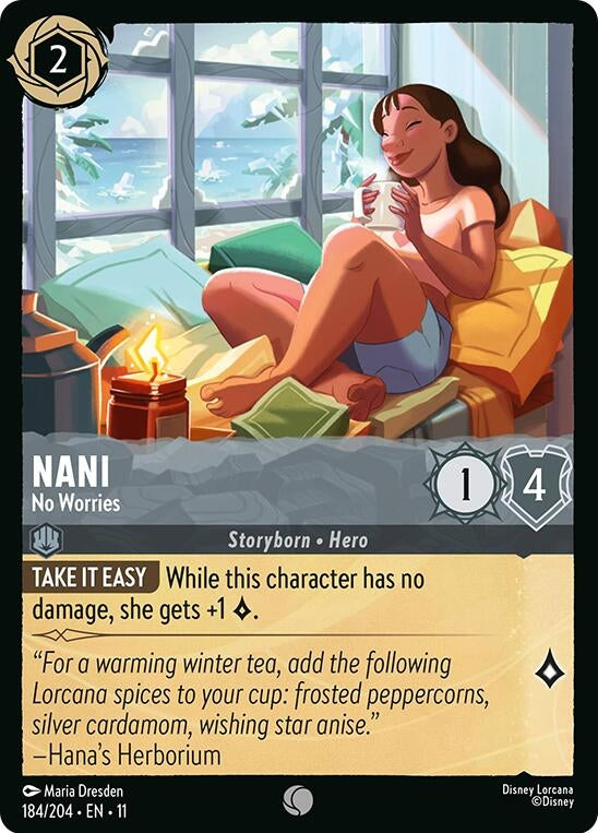 Image for Nani - No Worries (184/204) [Winterspell] (Cold Foil) - Disney Lorcana