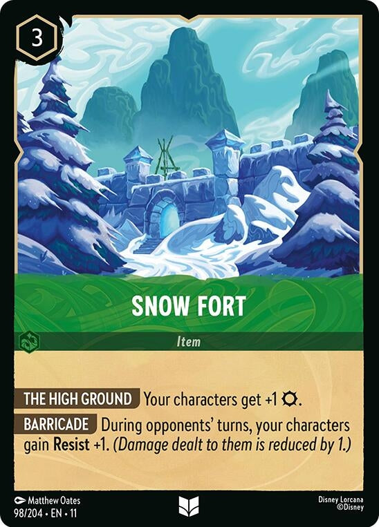 Image for Snow Fort (98/204) [Winterspell] (Cold Foil) - Disney Lorcana