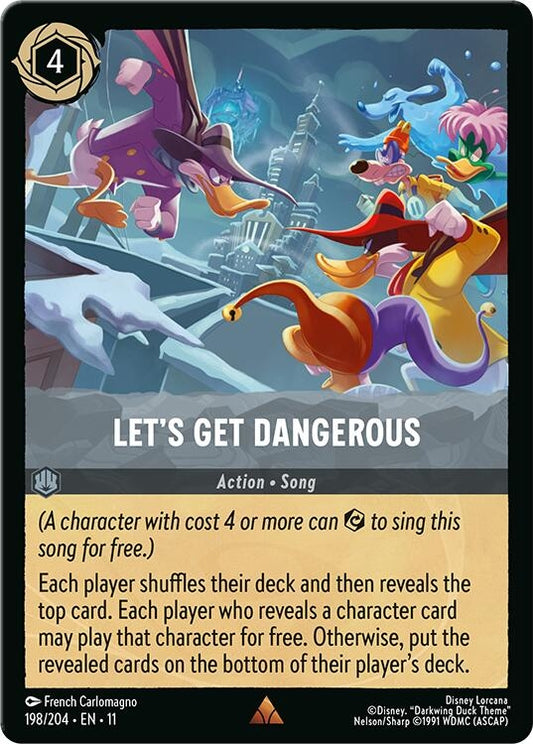Image for Let's Get Dangerous (198/204) [Winterspell] (Cold Foil) - Disney Lorcana