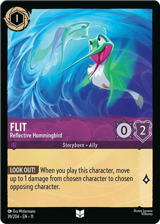 Image for Flit - Reflective Hummingbird (39/204) [Winterspell] (Cold Foil) - Disney Lorcana