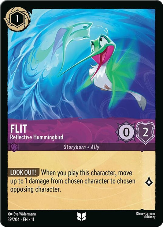 Image for Flit - Reflective Hummingbird (39/204) [Winterspell] (Cold Foil) - Disney Lorcana