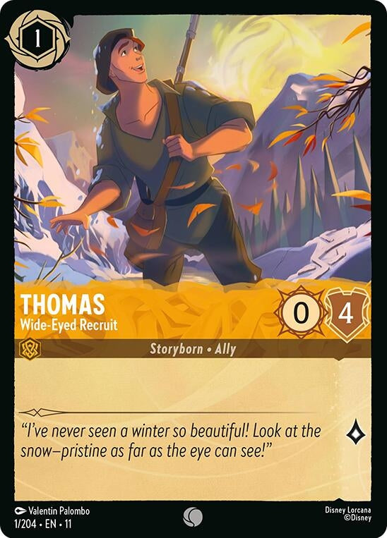Image for Thomas - Wide-Eyed Recruit (1/204) [Winterspell] (Cold Foil) - Disney Lorcana