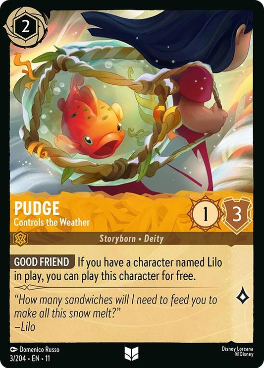 Image for Pudge - Controls the Weather (3/204) [Winterspell] (Cold Foil) - Disney Lorcana