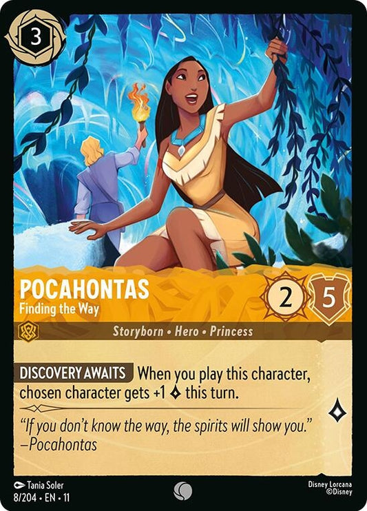 Image for Pocahontas - Finding the Way (8/204) [Winterspell] (Cold Foil) - Disney Lorcana