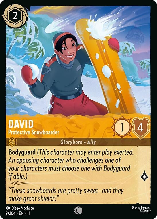 Image for David - Protective Snowboarder (9/204) [Winterspell] (Cold Foil) - Disney Lorcana