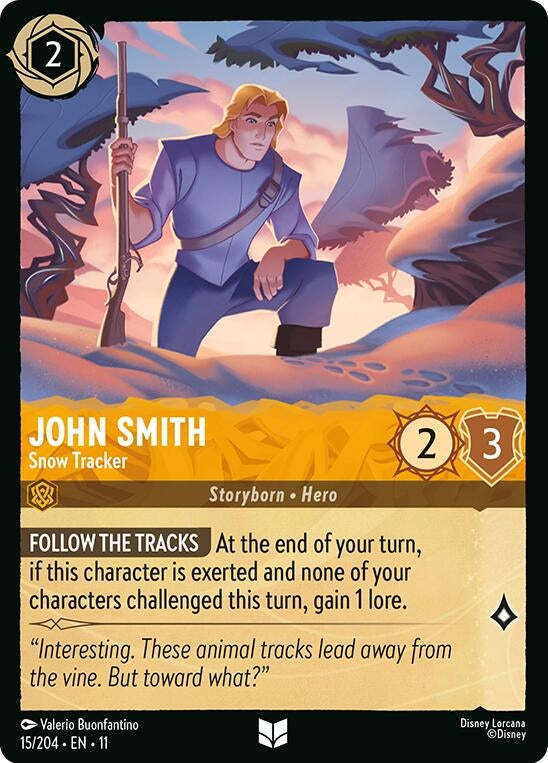 Image for John Smith - Snow Tracker (15/204) [Winterspell] (Cold Foil) - Disney Lorcana