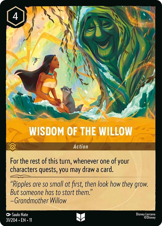 Image for Wisdom of the Willow (31/204) [Winterspell] (Cold Foil) - Disney Lorcana