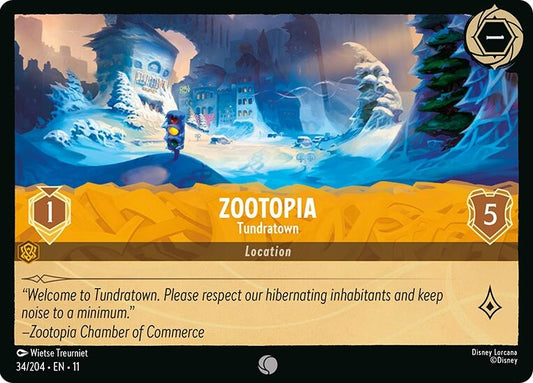 Image for Zootopia - Tundratown (34/204) [Winterspell] (Cold Foil) - Disney Lorcana