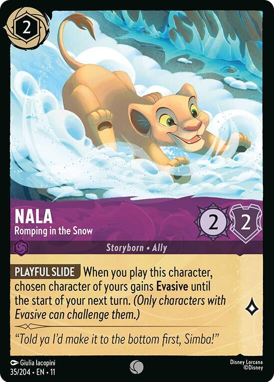Image for Nala - Romping in the Snow (35/204) [Winterspell] (Cold Foil) - Disney Lorcana