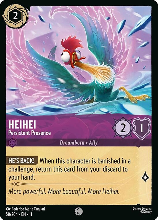 Image for HeiHei - Persistent Presence (58/204) [Winterspell] - Disney Lorcana