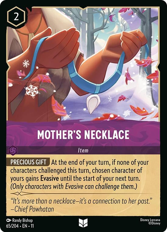 Image for Mother's Necklace (65/204) [Winterspell] (Cold Foil) - Disney Lorcana