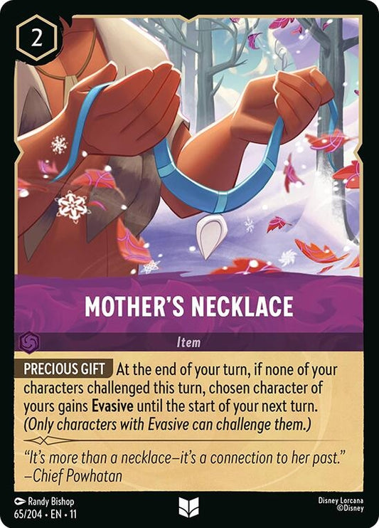 Image for Mother's Necklace (65/204) [Winterspell] (Cold Foil) - Disney Lorcana