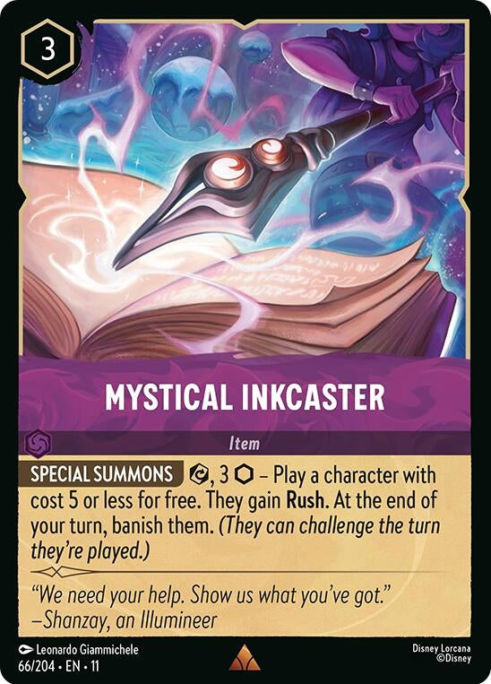 Image for Mystical Inkcaster (66/204) [Winterspell] - Disney Lorcana