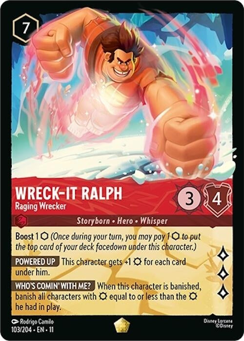 Image for Wreck-It Ralph - Raging Wrecker (103/204) [Winterspell] (Cold Foil) - Disney Lorcana