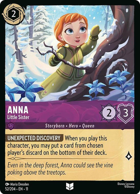Image for Anna - Little Sister (52/204) [Winterspell] (Cold Foil) - Disney Lorcana