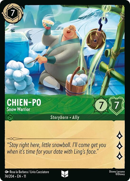 Image for Chien-Po  - Snow Warrior (74/204) [Winterspell] (Cold Foil) - Disney Lorcana