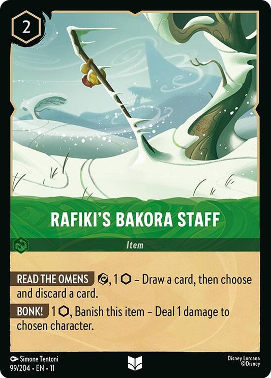 Image for Rafiki's Bakora Staff (99/204) [Winterspell] (Cold Foil) - Disney Lorcana