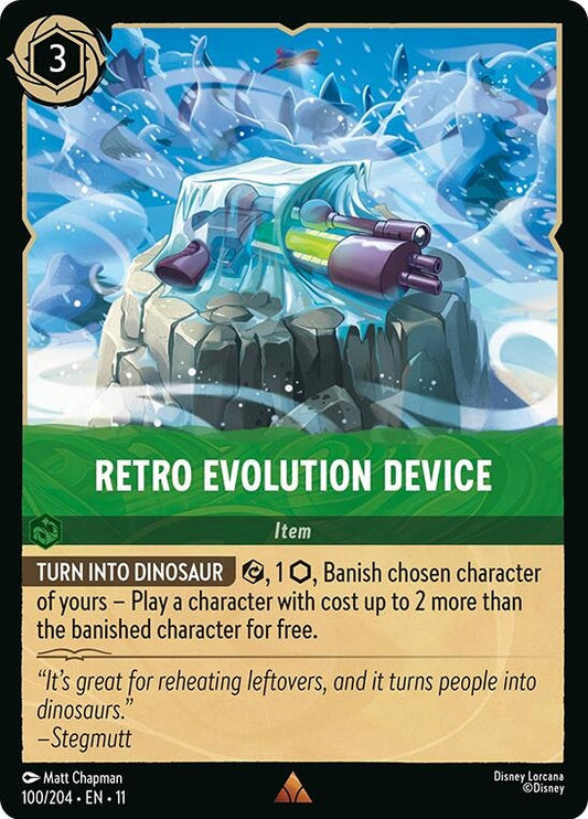Image for Retro Evolution Device (100/204) [Winterspell] (Cold Foil) - Disney Lorcana
