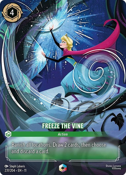 Image for Freeze the Vine (Enchanted) (231/204) [Winterspell] (Holofoil) - Disney Lorcana