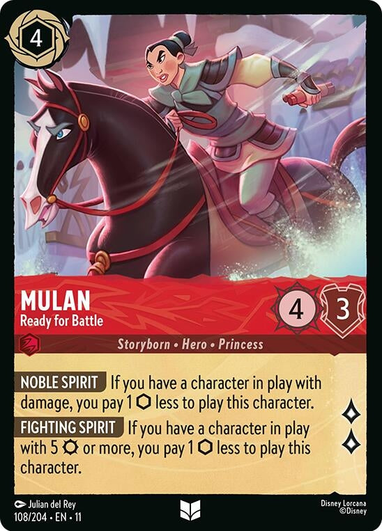 Image for Mulan - Ready for Battle (108/204) [Winterspell] (Cold Foil) - Disney Lorcana