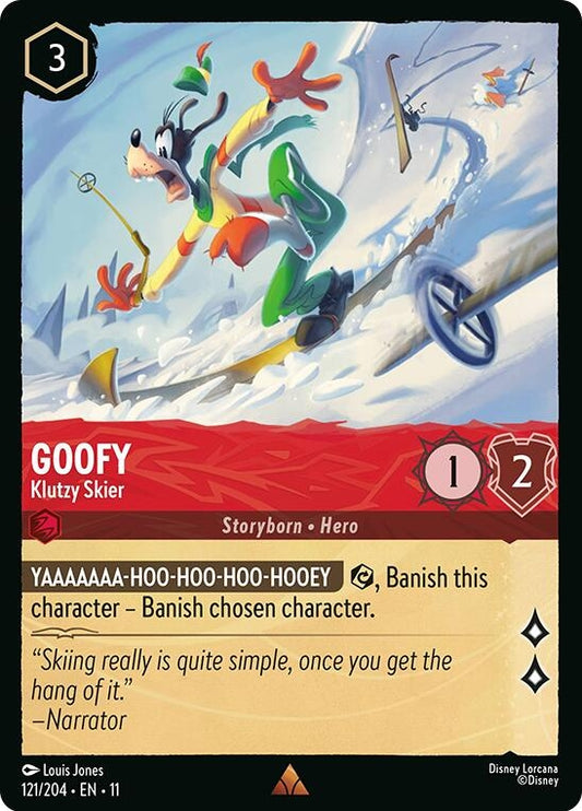 Image for Goofy - Klutzy Skier (121/204) [Winterspell] (Cold Foil) - Disney Lorcana
