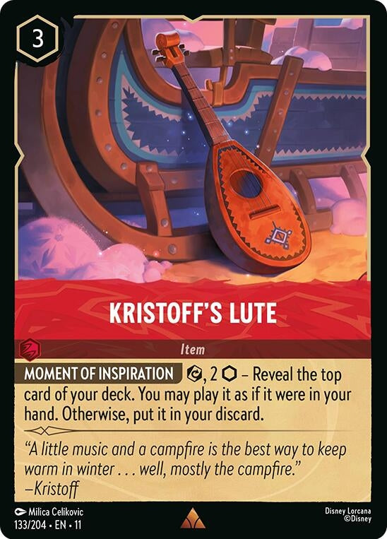 Image for Kristoff's Lute (133/204) [Winterspell] (Cold Foil) - Disney Lorcana