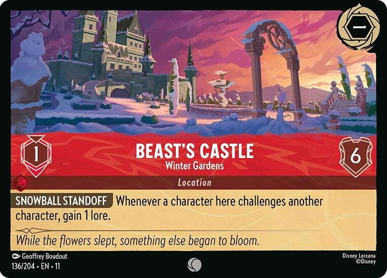 Image for Beast's Castle - Winter Gardens (136/204) [Winterspell] (Cold Foil) - Disney Lorcana