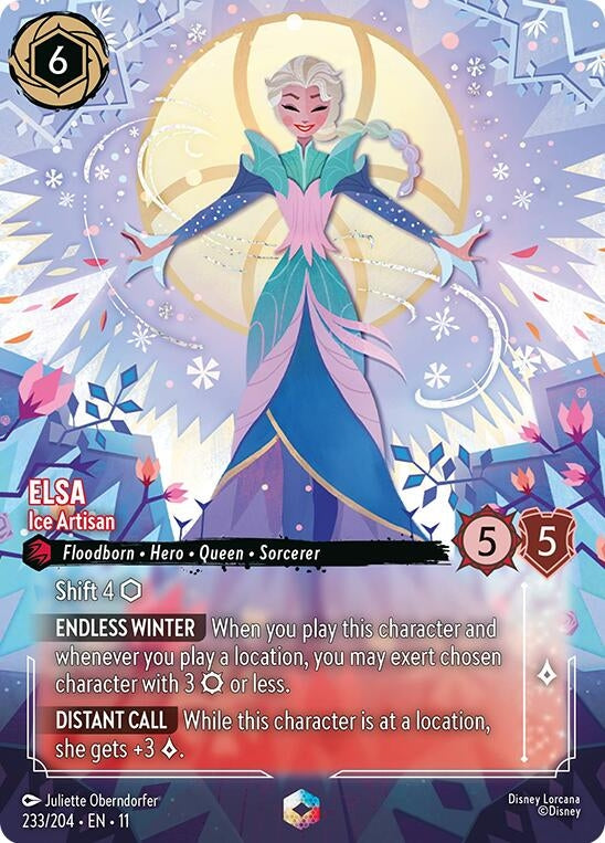 Image for Elsa - Ice Artisan (Enchanted) (233/204) [Winterspell] (Holofoil) - Disney Lorcana