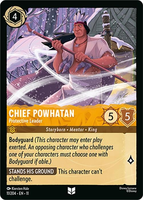 Image for Chief Powhatan - Protective Leader (11/204) [Winterspell] (Cold Foil) - Disney Lorcana