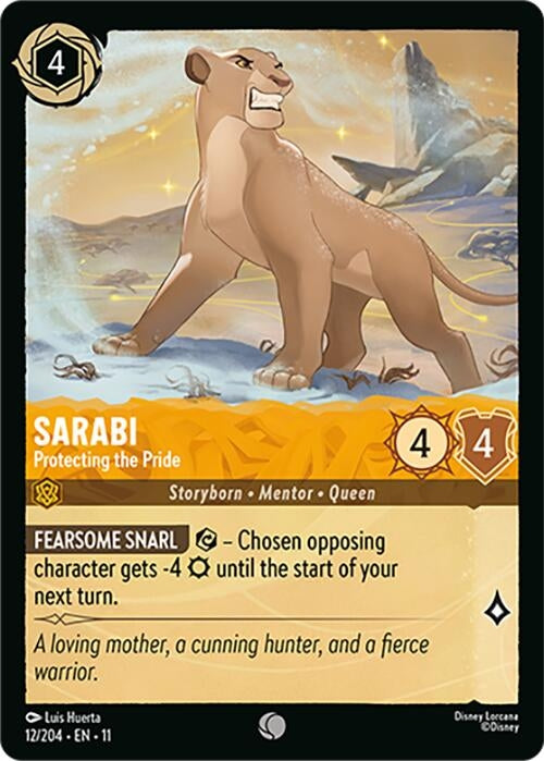Image for Sarabi - Protecting the Pride (12/204) [Winterspell] (Cold Foil) - Disney Lorcana