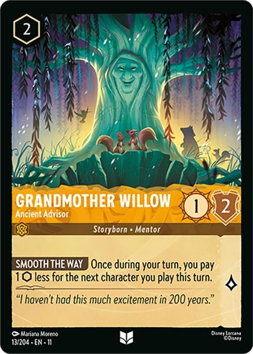 Image for Grandmother Willow - Ancient Advisor (13/204) [Winterspell] (Cold Foil) - Disney Lorcana