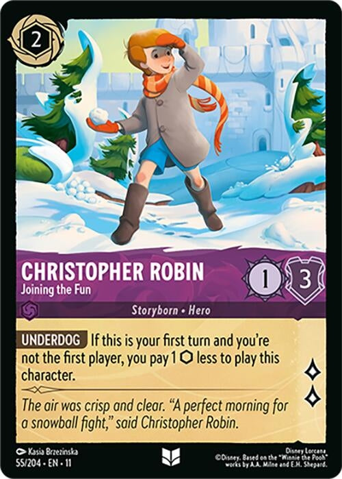 Image for Christopher Robin - Joining the Fun (55/204) [Winterspell] (Cold Foil) - Disney Lorcana