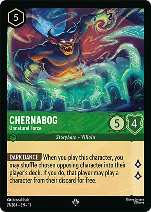 Image for Chernabog - Unnatural Force (77/204) [Winterspell] (Cold Foil) - Disney Lorcana