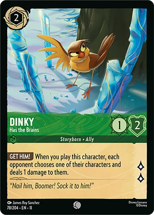 Image for Dinky - Has the Brains (78/204) [Winterspell] (Cold Foil) - Disney Lorcana